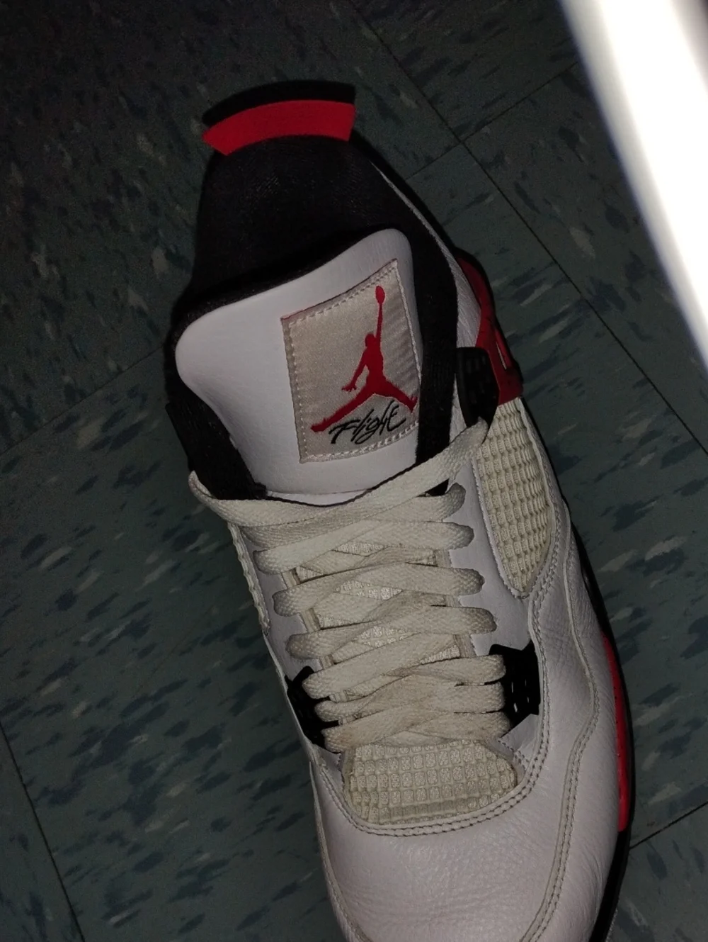 Jordan Men’s Basketball Sneakers - White/Red/Black